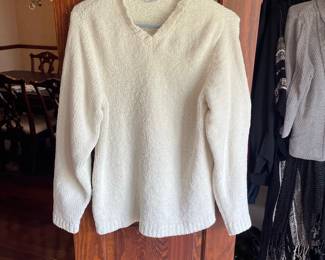 Jennifer Moore Chenille V-Neck Sweater