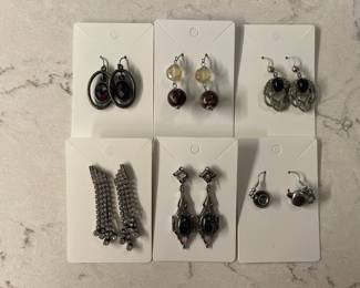 Assorted Vintage Costume Jewelry Lot - Earrings, Rings, and Hair Accessories