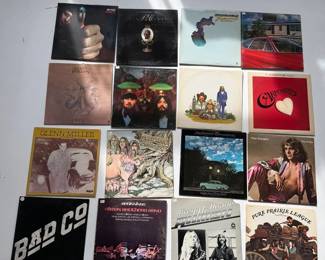004 Vintage Vinyl Record LP Collection 16 Albums 1970s Rock Pop