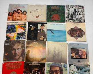 006 Vintage 1970s Vinyl Record LP Collection 16 Albums