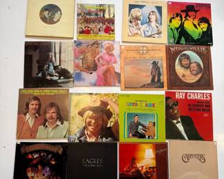 013 Vintage 1970s80s Vinyl Record LP Collection 16 Albums