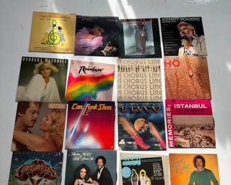 002 Vintage Vinyl Record Collection 16 LPs 1970s1980s Pop RB Disco