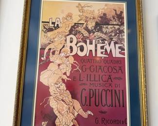 069 La Bohme Puccini Opera Vintage Poster Print Great Frame