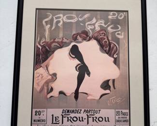 072 Framed Le FrouFrou French Belle poque Advertising Poster Print