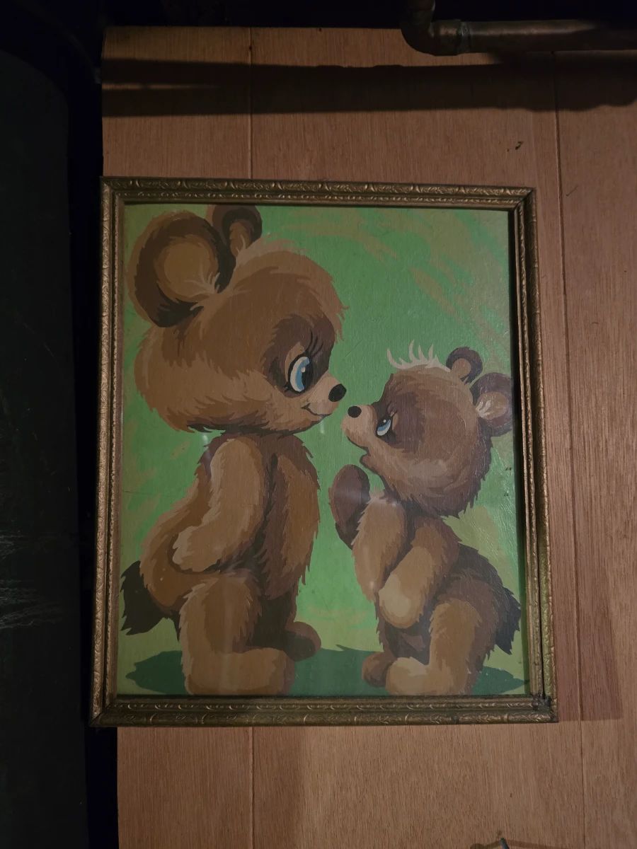 PAINT BY NUMBER BEAR AND BABY