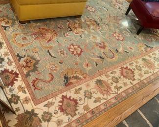 Full sized rug, some wear but lovely colors,