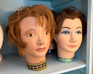 Hair stylist heads 
