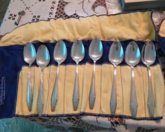 Antique Statehouse Sterling Silver Flatware Set