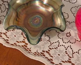 Antique carnival glass 
