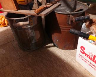 Copper buckets