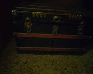 Antique steamer trunk
