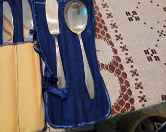 Antique Statehouse Sterling Silver Flatware Set