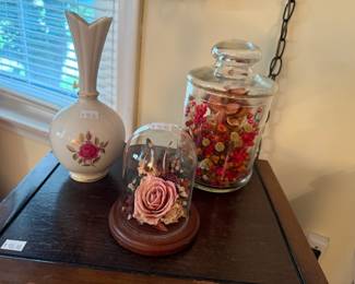 Decorative Vase, Preserved Florals
