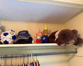 Baseball Hats, Stuffed Animals