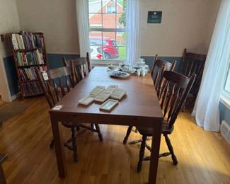 Set of 5 Arrow Back Dining Chairs, Ikea Extendable Dining Table