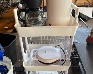 Coffee Maker, Rolling Storage