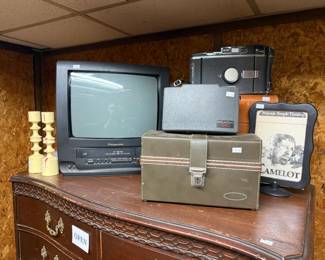 Vtg Panasonic Tv, Camera Cases