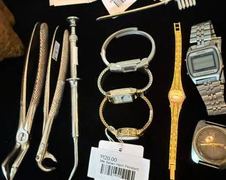 14k Italian Horn Pendant, Watches