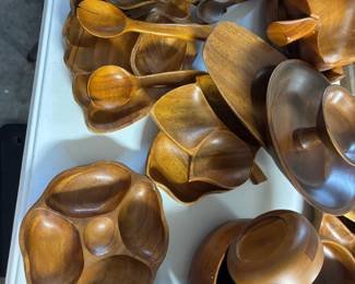 Monkey Pod Vintage bowls and serving pieces