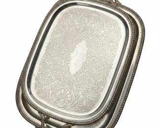Silver Plated Tea Set with Tray third image