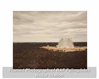 Framed Photograph of RAF Fylingdales Radar Station