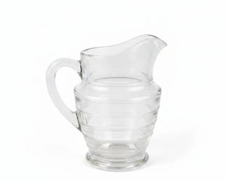 Crystal Pitcher and Shaker Set with Silver Lids second image
