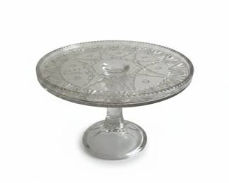 Set of Vintage Pressed Glass Cake Stands second image