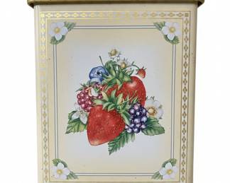 Vintage Berry Pattern Tin