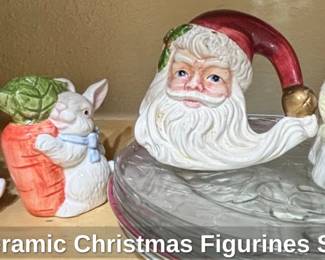 Ceramic Christmas Figurines Set