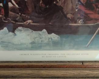 George Washington Crossing the Delaware by Edmund Lentze Print second image