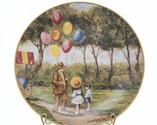 The Balloon Man Collector Plate by Dominic Mingolla