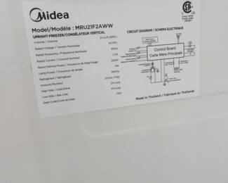 Midea Upright Freezer MRUFAWW third image