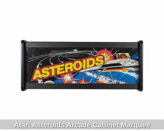 Atari Asteroids Arcade Cabinet Marquee second image