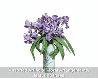 Assorted Artificial Floral Arrangements, featuring Irises fifth image
