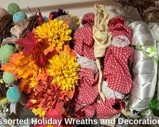 Assorted Holiday Wreaths and Decorations third image