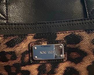 Nine West Leopard Print Satchel Handbag second image