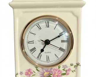 Aynsley Cottage Garden Porcelain Mantel Clock