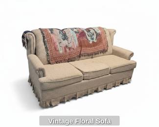 Vintage Floral Sofa