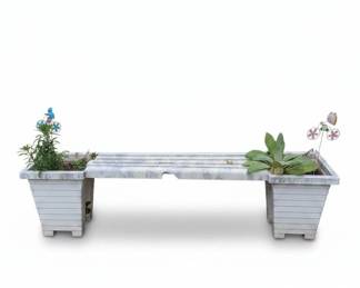 Concrete Planter Bench