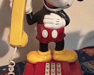 Mickey Mouse Rotary Dial Telephone by Western Electric