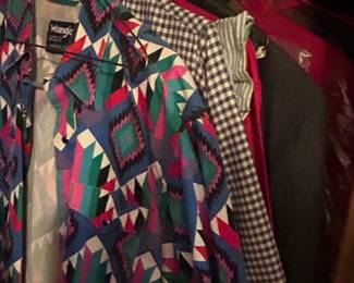 Vintage Wrangler Checotah Aztec Print Western Shirt second image