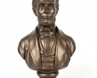 Abraham Lincoln Bronze Bust by George Edwin Bissell
