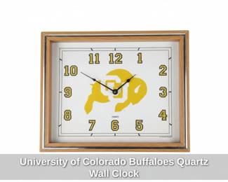 University of Colorado Buffaloes Quartz Wall Clock