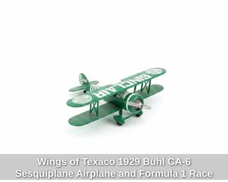 Wings of Texaco Buhl CA Sesquiplane Airplane and Formula Race Car Set second image