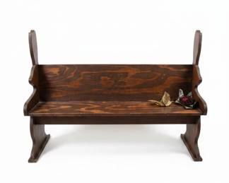 Wooden BunnyShaped Childs Bench