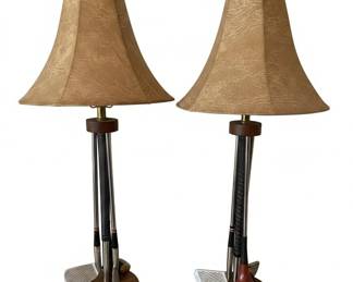 Vintage Golf Club Table Lamps