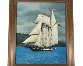 Framed Print of a Tall Ship