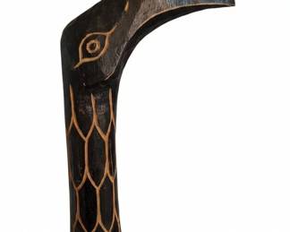 HandCarved Wooden Giraffe Statues Pair third image