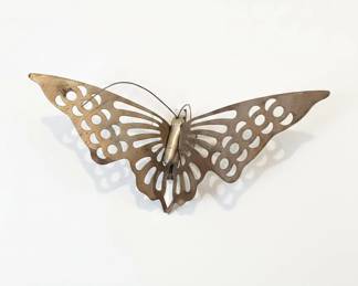 Set of Brass Butterfly Wall Decor