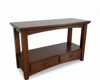 Arts Crafts Mission Oak Library Table or Console Table